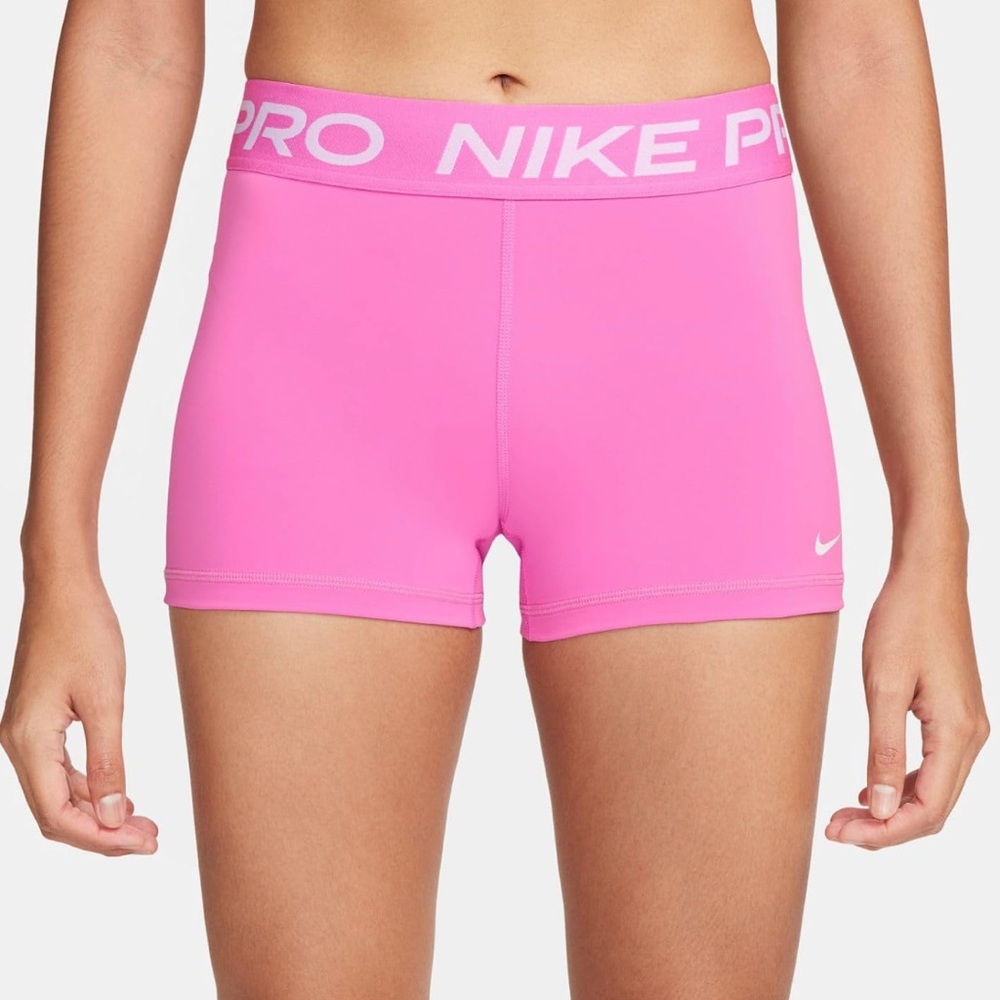 Nike Women's Vibrant Pink Athletic Shorts 3 inch inseam